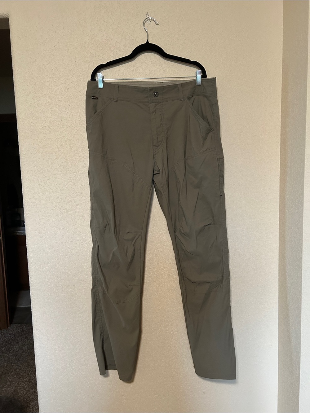 Kuhl Renegade Men’s Outdoor Pants 36x32 Olive Gray Stretch Hiking Travel